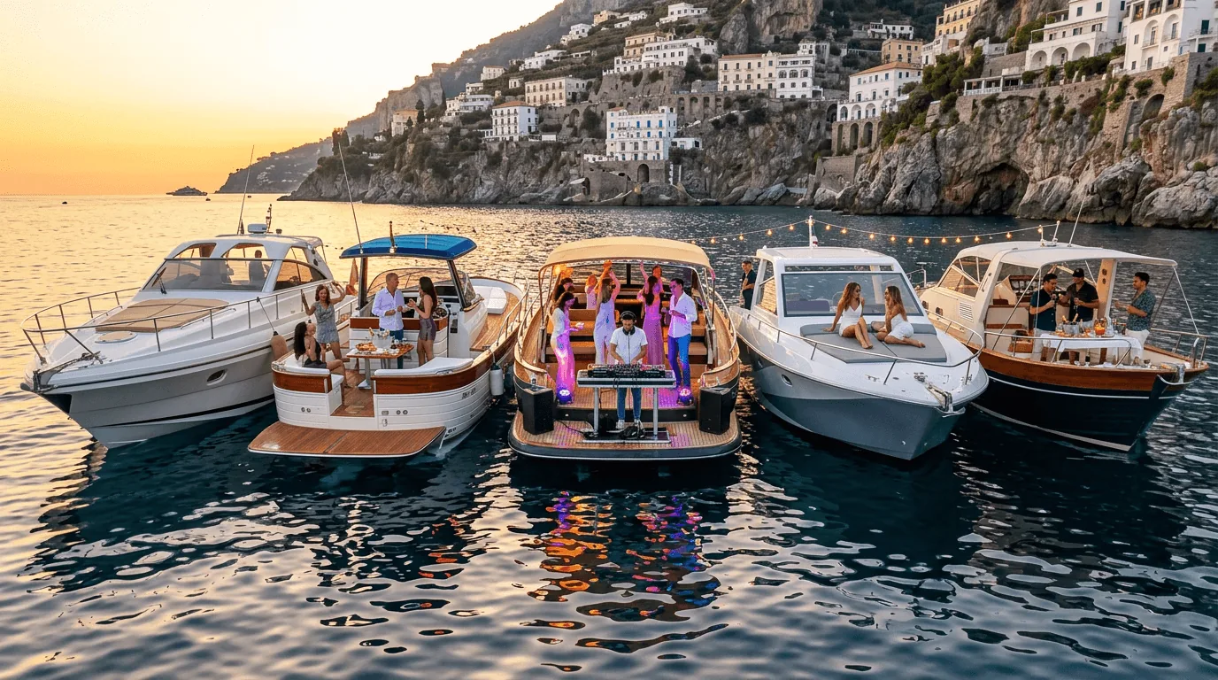 Eventi Aziendali / Team Building — festa in barca in Costiera Amalfitana con BoatVibe